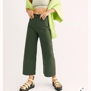 Free people Patti pants sz 28 wide leg twill